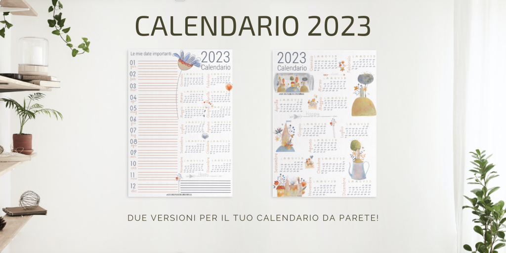 Il Calendario 2023 di @giuliaconlagiaccarosablog!
